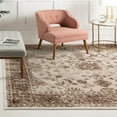 thumbnail image 1 of Unique Loom Rushmore Collection Area Rug - Lincoln (8' Square Cream/Beige), 1 of 7