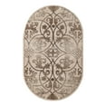thumbnail image 1 of Unique Loom Rushmore Collection Area Rug - Washington (3' 3" x 5' 3" Oval Dark Beige/Beige), 1 of 10
