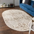 thumbnail image 1 of Unique Loom Rushmore Collection Area Rug - Washington (5' 3" x 8' Oval Dark Beige/Beige), 1 of 10