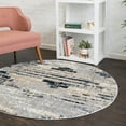 thumbnail image 1 of Unique Loom Tucson Collection Area Rug - Sabino (5' Round Gray/Black), 1 of 7