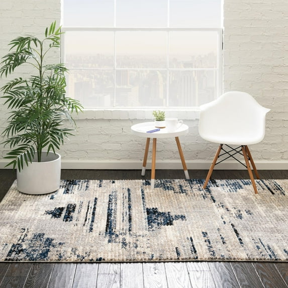 Unique Loom Tucson Collection Area Rug - Sabino (4' x 6' Rectangle Gray/Black)