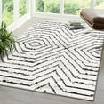 thumbnail image 1 of Unique Loom Tagine Collection Area Rug - Safiya (5' 3" x 8' Rectangle Black and White/Gray), 1 of 6