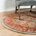thumbnail image 1 of Unique Loom Sahand Collection Area Rug - Alexander (8' Round Light Blue/Light Brown), 1 of 7