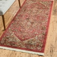thumbnail image 1 of Unique Loom Sahand Collection Area Rug - Ardashir (2' 7" x 7' 1" Runner Red/Light Blue), 1 of 7
