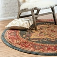 thumbnail image 1 of Unique Loom Sahand Collection Area Rug - Arsaces (8' Round Navy Blue/Gray), 1 of 7