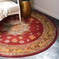 thumbnail image 1 of Unique Loom Sahand Collection Area Rug (8' Round Red/Cream), 1 of 7