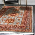 thumbnail image 1 of Unique Loom Sahand Collection Area Rug - Shapur (8' x 11' Rectangle Light Blue/Light Brown), 1 of 7