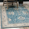 thumbnail image 1 of Unique Loom Salzburg Collection Area Rug (7' 1" x 10' Rectangle Light Blue/Gray), 1 of 7