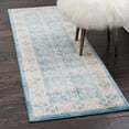 thumbnail image 1 of Unique Loom Salzburg Collection Area Rug - Aigen (2' 7" x 10' Runner Light Blue/Gray), 1 of 6