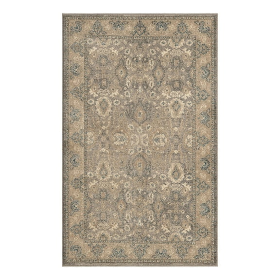 Unique Loom Salzburg Collection Area Rug - Gaisberg (3' 3" x 5' 3" Rectangle Gray/Light Blue)