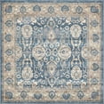 thumbnail image 1 of Unique Loom Salzburg Collection Area Rug - Gaisberg (5' Square Light Blue/Gray), 1 of 3