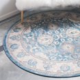 thumbnail image 1 of Unique Loom Salzburg Collection Area Rug - Gaisberg (8' Round Light Blue/Gray), 1 of 5