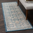 thumbnail image 1 of Unique Loom Salzburg Collection Area Rug - Kasern (2' x 6' 1" Runner Light Blue/Gray), 1 of 3