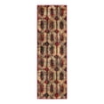 thumbnail image 1 of Unique Loom Saturn Collection Area Rug - Astra (2' 2" x 7' Runner Burgundy/Beige), 1 of 11
