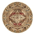 thumbnail image 1 of Unique Loom Saturn Collection Area Rug - Evo (3' 3" Round Burgundy Beige/Cream), 1 of 11