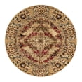 thumbnail image 1 of Unique Loom Saturn Collection Area Rug - Evo (5' 3" Round Burgundy Beige/Cream), 1 of 11