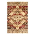 thumbnail image 1 of Unique Loom Saturn Collection Area Rug - Evo (5' 3" x 8' Rectangle Burgundy Beige/Cream), 1 of 11