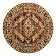 thumbnail image 1 of Unique Loom Saturn Collection Area Rug - Evo (7' 10" Round Burgundy Beige/Cream), 1 of 11