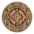 thumbnail image 1 of Unique Loom Saturn Collection Area Rug - Evo (7' Round Burgundy Beige/Cream), 1 of 10