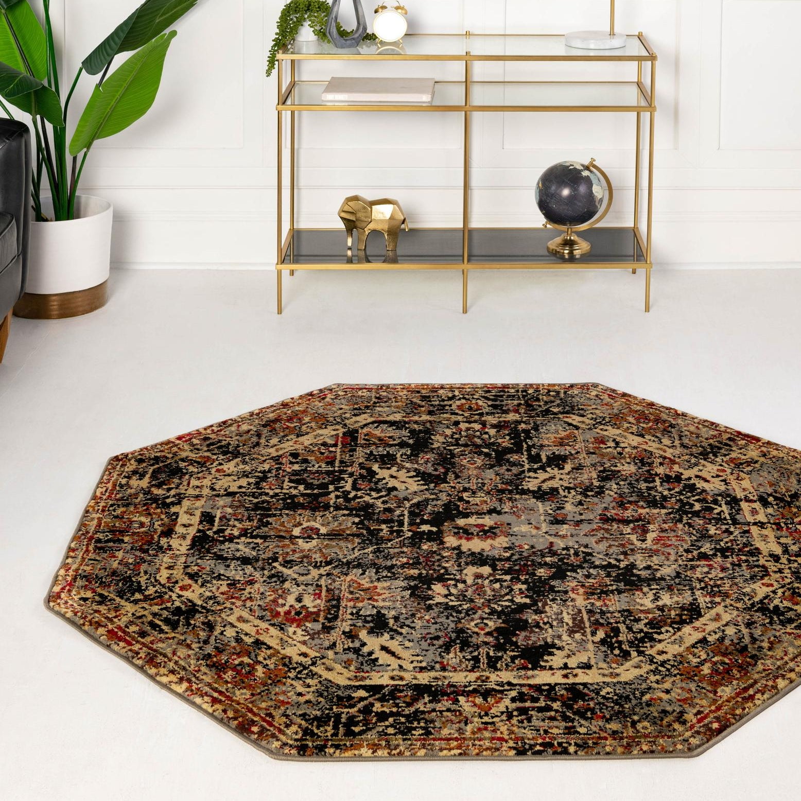 Unique Loom Saturn Collection Area Rug - Ion (3' 3