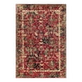 thumbnail image 1 of Unique Loom Saturn Collection Area Rug - Ion (4' 1" x 6' 1" Rectangle Burgundy/Cream), 1 of 12