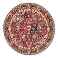 thumbnail image 1 of Unique Loom Saturn Collection Area Rug - Ion (5' 3" Round Burgundy/Cream), 1 of 12