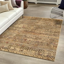 Unique Loom Saturn Collection Area Rug - Relay (5' 3" x 8' Rectangle Beige/Cream)
