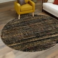 thumbnail image 1 of Unique Loom Saturn Collection Area Rug - Relay (7' Round Blue/Black), 1 of 6
