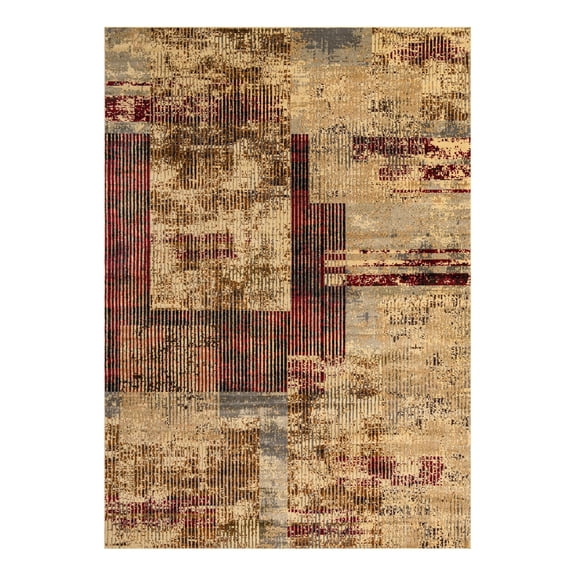 Unique Loom Saturn Collection Area Rug - Sky (10' x 14' Rectangle Multi/Cream)