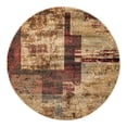 thumbnail image 1 of Unique Loom Saturn Collection Area Rug - Sky (5' 3" Round Multi/Cream), 1 of 12
