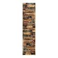thumbnail image 1 of Unique Loom Saturn Collection Area Rug - Vue (2' 2" x 9' Runner Multi/Beige), 1 of 12