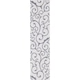 thumbnail image 1 of Unique Loom Scroll Decatur Rug Ivory/Gray 2' 2" x 7' 4" Runner Textured Floral / Botanical Traditional Flatweave Perfect For Bathroom Hallway Mud Room Laundry Room, 1 of 4