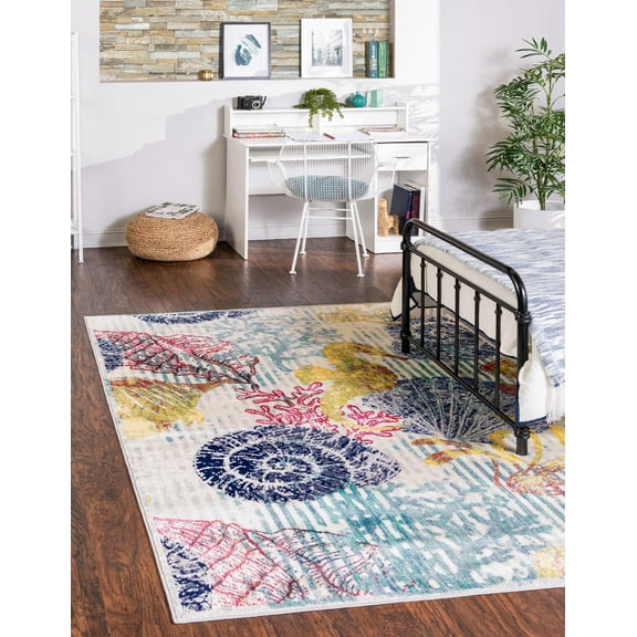 Unique Loom Seahorse Ariel Area Rug