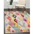 thumbnail image 1 of Unique Loom Sedona Collection Area Rug - Acadia (9' x 12' 2" Rectangle Multi/Beige), 1 of 6
