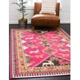 thumbnail image 1 of Unique Loom Sedona Collection Area Rug - Cuyahoga (10' 6" x 16' 5" Rectangle Pink/Brown), 1 of 7