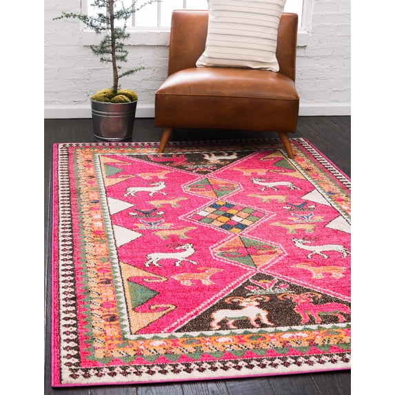 Unique Loom Cuyahoga Sedona Rug, Pink (3' 3 x 5' 3)