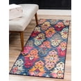 thumbnail image 1 of Unique Loom Sedona Collection Area Rug - Desert (2' 2" x 6' 9" Runner Navy Blue/Light Blue), 1 of 7