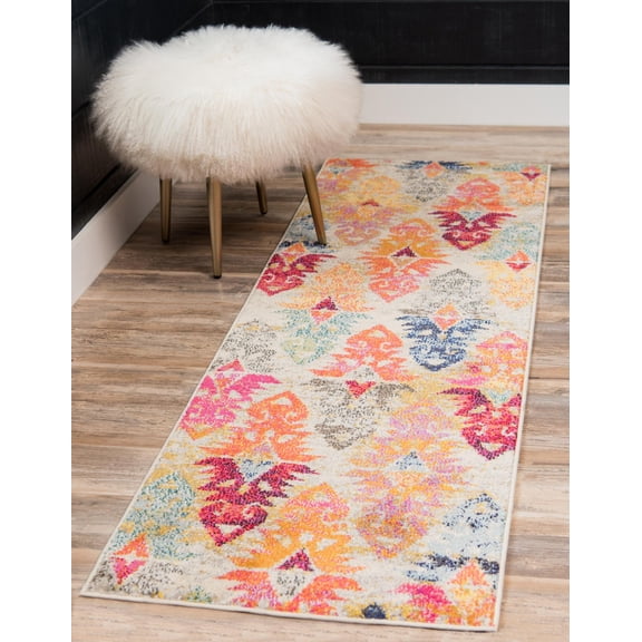 Unique Loom Sedona Collection Area Rug - Desert (2' 7" x 10' Runner Multi/Black)