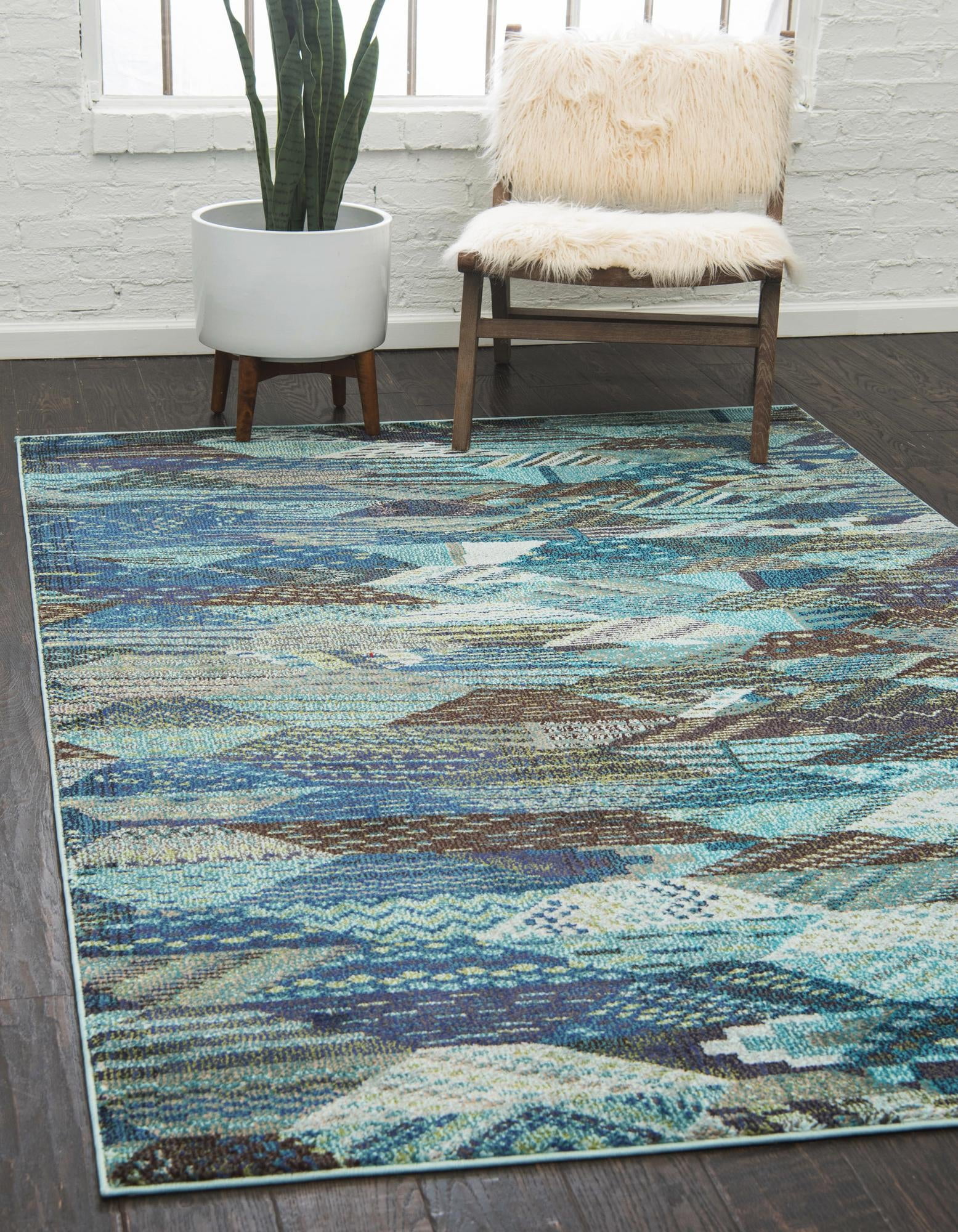 Unique Loom Sedona Collection Area Rug - Rainier (3' 3" x 5' 3 ...