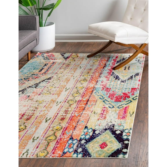 Unique Loom Sedona Collection Area Rug - Yosemite (2' x 3' 1" Rectangle Multi/Blue)