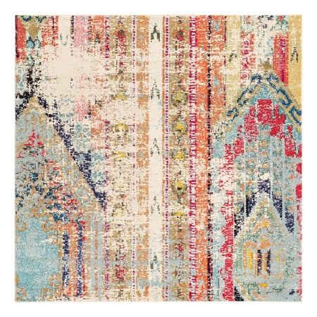 Unique Loom Sedona Collection Area Rug - Yosemite (6' 1" Square Multi/Blue)