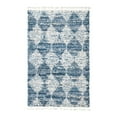 thumbnail image 1 of Unique Loom Serenity Shag Collection Area Rug - Soufriere (4' x 6' Rectangle Blue/Ivory), 1 of 12