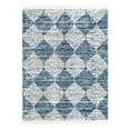thumbnail image 1 of Unique Loom Serenity Shag Collection Area Rug - Soufriere (7' 10" x 10' Rectangle Blue/Ivory), 1 of 12
