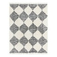 thumbnail image 1 of Unique Loom Serenity Shag Collection Area Rug - Soufriere (7' 10" x 10' Rectangle White/Gray), 1 of 7