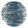 thumbnail image 1 of Unique Loom Serenity Shag Collection Area Rug - Vigie (7' Round Blue/Ivory), 1 of 9