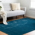 thumbnail image 1 of Unique Loom Valencia Collection Area Rug - Seville (4' 1" x 6' 1" Rectangle Blue/Ivory), 1 of 10