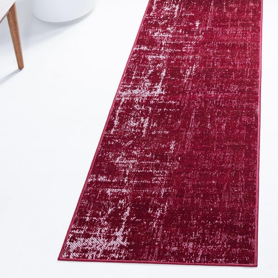 Unique Loom Valencia Collection Area Rug - Seville (2' x 6' 1" Runner Red/Ivory)