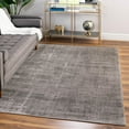 thumbnail image 1 of Unique Loom Valencia Collection Area Rug - Seville (5' 3" x 8' Rectangle Gray/Ivory), 1 of 7