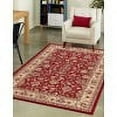 thumbnail image 1 of Unique Loom Sialk Hill Collection Area Rug - Washington (5' 3" x 8' Rectangle Burgundy/Cream) Floral Traditional Perfect For Living Room Bed Room Dining Room Office, 1 of 9
