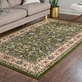 thumbnail image 1 of Unique Loom Sialk Hill Collection Area Rug - Washington (7' 1" x 10' Rectangle Green/Hunter Green) Floral Traditional Perfect For Living Room Bed Room Dining Room Office, 1 of 9